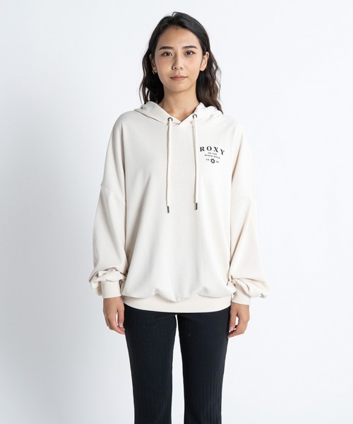 ROXY(ロキシー)の「ON THE BEACH HOODIE/ロキシープルオーバーパーカー(パーカー・レディース・ピンク/オレンジ/ブルー/ホワイト・MEDIUM/LARGE/SMALL)」の5枚目の写真