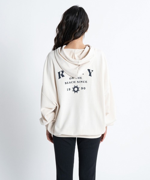 ROXY(ロキシー)の「ON THE BEACH HOODIE/ロキシープルオーバーパーカー(パーカー・レディース・ピンク/オレンジ/ブルー/ホワイト・MEDIUM/LARGE/SMALL)」の6枚目の写真