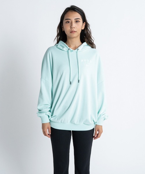 ROXY(ロキシー)の「ON THE BEACH HOODIE/ロキシープルオーバーパーカー(パーカー・レディース・ピンク/オレンジ/ブルー/ホワイト・MEDIUM/LARGE/SMALL)」の11枚目の写真
