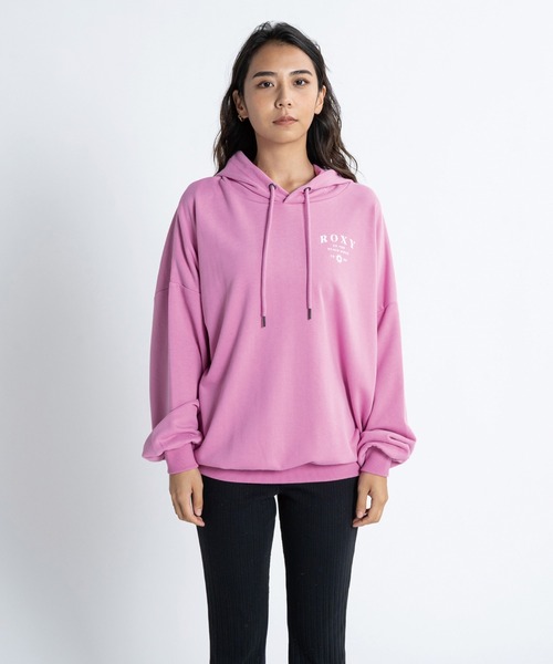 ROXY(ロキシー)の「ON THE BEACH HOODIE/ロキシープルオーバーパーカー(パーカー・レディース・ピンク/オレンジ/ブルー/ホワイト・MEDIUM/LARGE/SMALL)」の12枚目の写真
