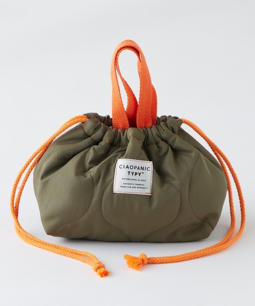 CIAOPANIC TYPY（チャオパニックティピー）の「【KIDS】【NewTYPYLife】キルティングマルチ巾着バッグ（ハンドバッグ・キッズ・ブラック/カーキ/アイボリー・ONE SIZE）」の6枚目の写真