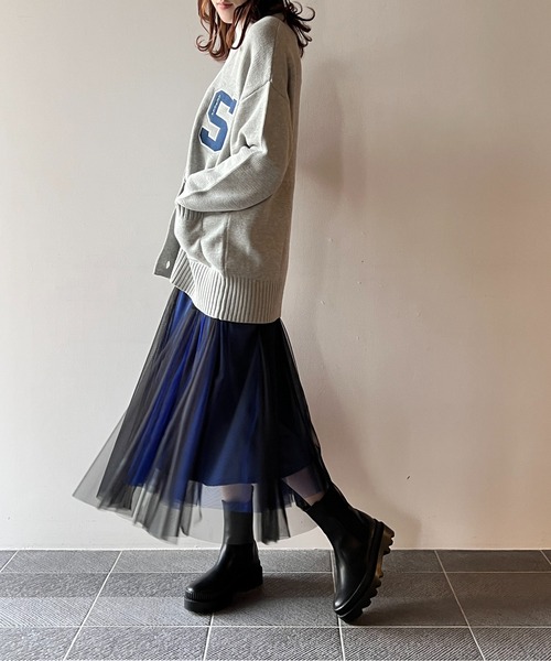 one way（ワンウェイ）の「リバーシブルチュールスカート（スカート・レディース・ライトピンク/ライトブルー/ブラック/ベージュ・FREE）」の3枚目の写真