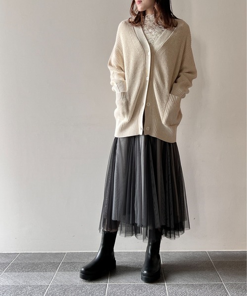 one way（ワンウェイ）の「リバーシブルチュールスカート（スカート・レディース・ライトピンク/ライトブルー/ブラック/ベージュ・FREE）」の21枚目の写真