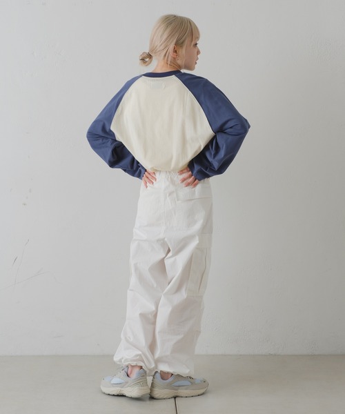 WHIMSIC(ウィムジック)の「【UNISEX】ベースボールロングスリーブTEE(Tシャツ/カットソー・メンズ・グレー系その他/チャコールグレー/ホワイト系その他2/ホワイト系その他/グレー系その他2・FREE)」の15枚目の写真