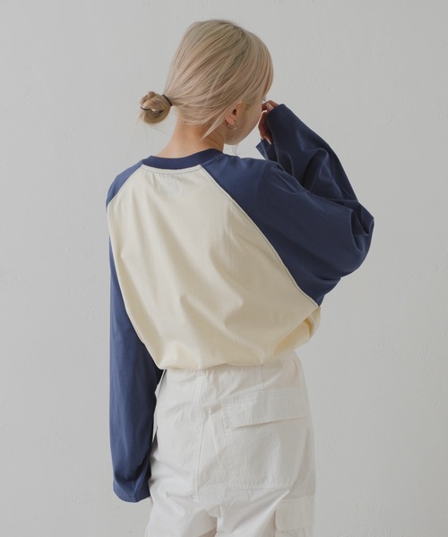 WHIMSIC(ウィムジック)の「【UNISEX】ベースボールロングスリーブTEE(Tシャツ/カットソー・メンズ・グレー系その他/チャコールグレー/ホワイト系その他2/ホワイト系その他/グレー系その他2・FREE)」の13枚目の写真