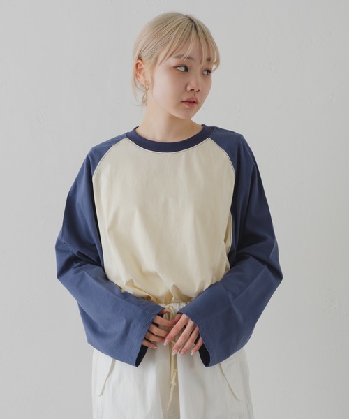 WHIMSIC(ウィムジック)の「【UNISEX】ベースボールロングスリーブTEE(Tシャツ/カットソー・メンズ・グレー系その他/チャコールグレー/ホワイト系その他2/ホワイト系その他/グレー系その他2・FREE)」の12枚目の写真