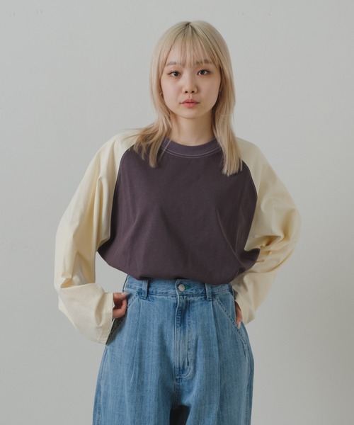WHIMSIC(ウィムジック)の「【UNISEX】ベースボールロングスリーブTEE(Tシャツ/カットソー・メンズ・グレー系その他/チャコールグレー/ホワイト系その他2/ホワイト系その他/グレー系その他2・FREE)」の22枚目の写真