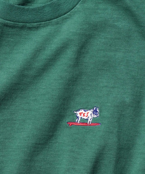 The Endless Summer（エンドレスサマー）の「TES ORGANIC COTTON HUNTINGTON BIG T-SHIRT / オーガニックコットンビッグT（Tシャツ/カットソー・メンズ・ブラック/ミント/ダークグリーン/ネイビー/ベージュ/ホワイト/ターコイズブルー/オレンジ・MEDIUM/LARGE/SMALL/X-LARGE）」の5枚目の写真