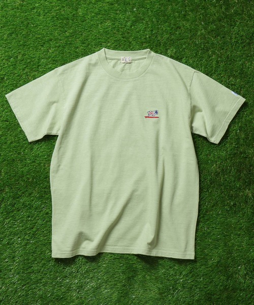 The Endless Summer（エンドレスサマー）の「TES ORGANIC COTTON HUNTINGTON BIG T-SHIRT / オーガニックコットンビッグT（Tシャツ/カットソー・メンズ・ブラック/ミント/ダークグリーン/ネイビー/ベージュ/ホワイト/ターコイズブルー/オレンジ・MEDIUM/LARGE/SMALL/X-LARGE）」の9枚目の写真