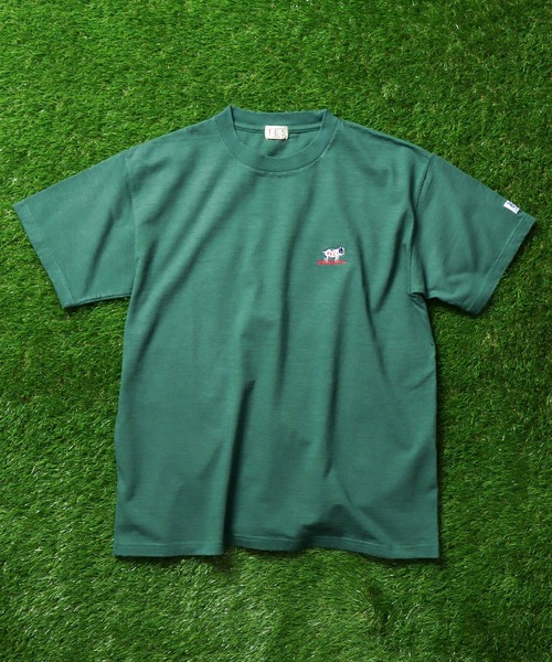 The Endless Summer（エンドレスサマー）の「TES ORGANIC COTTON HUNTINGTON BIG T-SHIRT / オーガニックコットンビッグT（Tシャツ/カットソー・メンズ・ブラック/ミント/ダークグリーン/ネイビー/ベージュ/ホワイト/ターコイズブルー/オレンジ・MEDIUM/LARGE/SMALL/X-LARGE）」の12枚目の写真