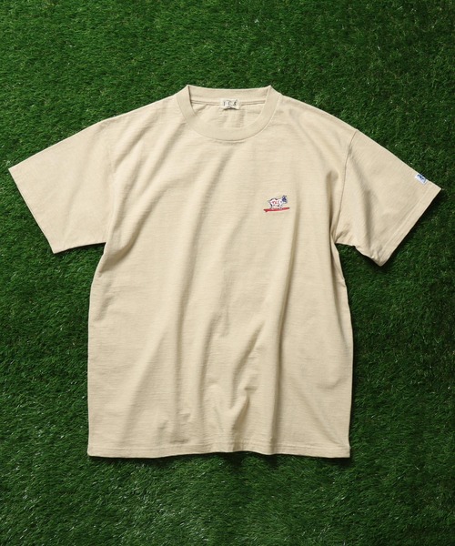 The Endless Summer（エンドレスサマー）の「TES ORGANIC COTTON HUNTINGTON BIG T-SHIRT / オーガニックコットンビッグT（Tシャツ/カットソー・メンズ・ブラック/ミント/ダークグリーン/ネイビー/ベージュ/ホワイト/ターコイズブルー/オレンジ・MEDIUM/LARGE/SMALL/X-LARGE）」の10枚目の写真