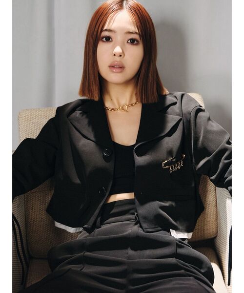 COMME des GARCONS　ショートジャケット　黒M　ウール　カットオフ CALNAMUR（カルナムール）の「カットオフショートジャケット