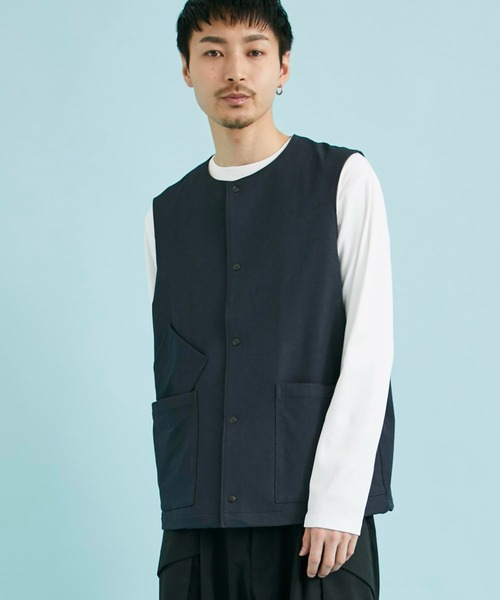 CITY TOKYO（シティトウキョウ）の「AUTHENTICスタジアムベスト（ベスト・メンズ・ダークグレー/ブルー・1/2）」の3枚目の写真