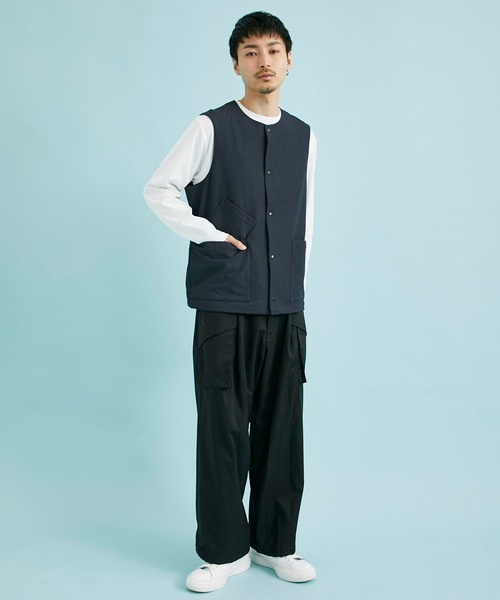 CITY TOKYO（シティトウキョウ）の「AUTHENTICスタジアムベスト（ベスト・メンズ・ダークグレー/ブルー・1/2）」の4枚目の写真