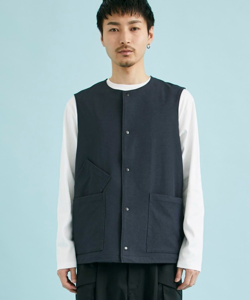 CITY TOKYO（シティトウキョウ）の「AUTHENTICスタジアムベスト（ベスト・メンズ・ダークグレー/ブルー・1/2）」の6枚目の写真