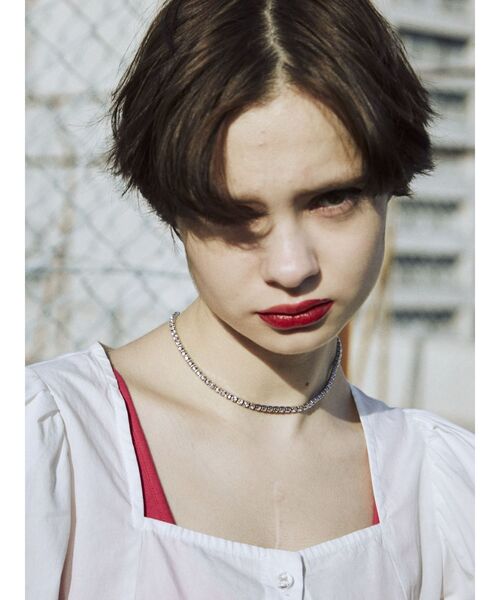 jouetie（ジュエティ）の「ラインストーンチョーカー（ネックレス・レディース・ピンク/クリア・FREE）」の9枚目の写真