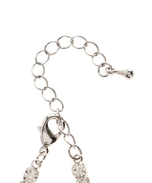 jouetie（ジュエティ）の「ラインストーンチョーカー（ネックレス・レディース・ピンク/クリア・FREE）」の4枚目の写真