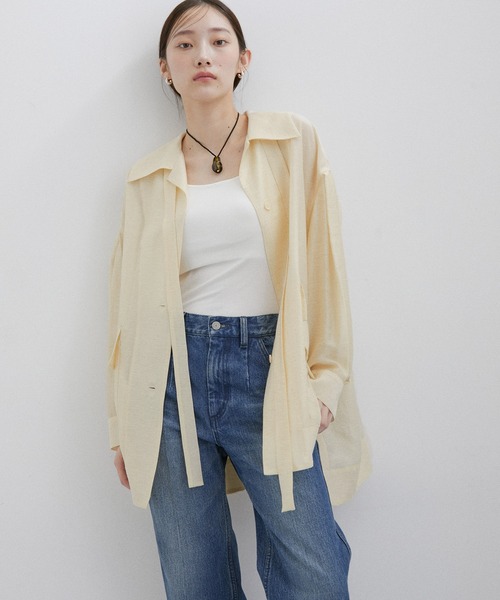 美品【アダムエロペ】オーバーサイズ ペイズリー 半袖シャツ 総柄 M 茶ブラウン ADAM ET ROPE'（アダムエロペ）の「《FINAL PRICE》【小松