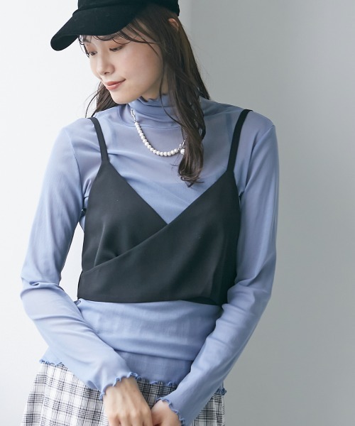 miclat（ミクラ）の「大きいサイズ　キャミソールビスチェ　miclat（キャミソール・レディース・ブラック/ラベンダー/カーキ・LL/4L/L/5L/3L）」の6枚目の写真