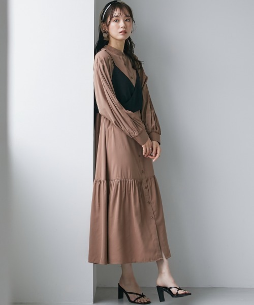 miclat（ミクラ）の「大きいサイズ　キャミソールビスチェ　miclat（キャミソール・レディース・ブラック/ラベンダー/カーキ・LL/4L/L/5L/3L）」の13枚目の写真