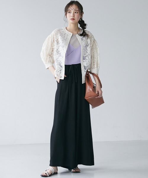 miclat（ミクラ）の「大きいサイズ　キャミソールビスチェ　miclat（キャミソール・レディース・ブラック/ラベンダー/カーキ・LL/4L/L/5L/3L）」の7枚目の写真