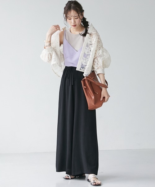 miclat（ミクラ）の「大きいサイズ　キャミソールビスチェ　miclat（キャミソール・レディース・ブラック/ラベンダー/カーキ・LL/4L/L/5L/3L）」の9枚目の写真