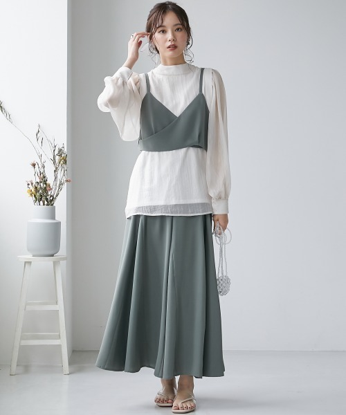 miclat（ミクラ）の「大きいサイズ　キャミソールビスチェ　miclat（キャミソール・レディース・ブラック/ラベンダー/カーキ・LL/4L/L/5L/3L）」の22枚目の写真