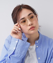 Zoff | オーバル型 メタルフレーム ライトカラー レンズ サングラス ｜ ユニセックス(サングラス)