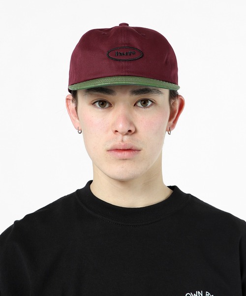 HUF(ハフ)の「PARADOX 6 PANEL HAT / HUF キャップ 帽子(キャップ・メンズ・ローズ/ホワイト・O/S)」の8枚目の写真