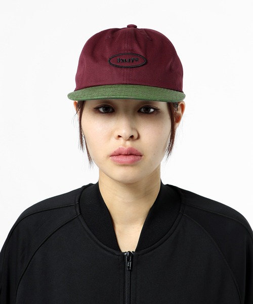 HUF(ハフ)の「PARADOX 6 PANEL HAT / HUF キャップ 帽子(キャップ・メンズ・ローズ/ホワイト・O/S)」の5枚目の写真