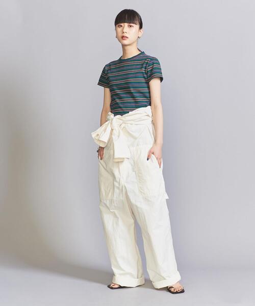 BEAUTY&YOUTH UNITED ARROWS（ビューティーアンドユースユナイテッドアローズ）の「コットン マルチボーダー ショート Tシャツ（Tシャツ/カットソー・レディース・ネイビー/ケリー・FREE）」の12枚目の写真