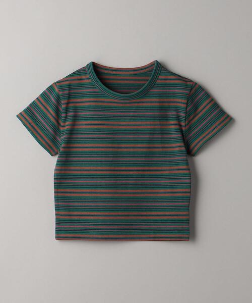 BEAUTY&YOUTH UNITED ARROWS（ビューティーアンドユースユナイテッドアローズ）の「コットン マルチボーダー ショート Tシャツ（Tシャツ/カットソー・レディース・ネイビー/ケリー・FREE）」の18枚目の写真