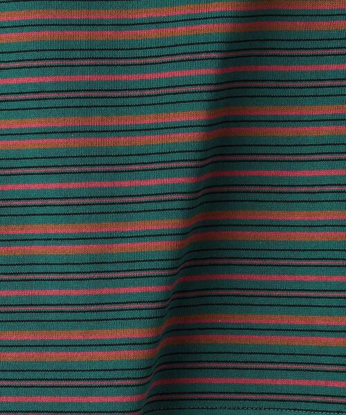 BEAUTY&YOUTH UNITED ARROWS（ビューティーアンドユースユナイテッドアローズ）の「コットン マルチボーダー ショート Tシャツ（Tシャツ/カットソー・レディース・ネイビー/ケリー・FREE）」の21枚目の写真