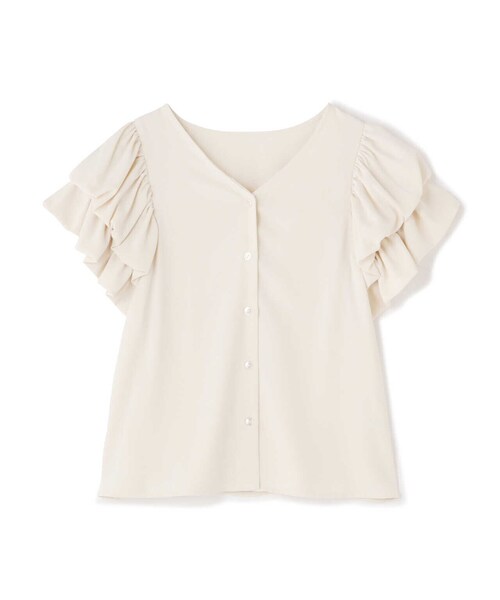 NATURAL BEAUTY BASIC(ナチュラルビューティーベーシック)の「◇ボリュームバルーンスリーブブラウス(シャツ/ブラウス・レディース・ネイビー/オフホワイト/ブラウン・SMALL/MEDIUM)」の5枚目の写真