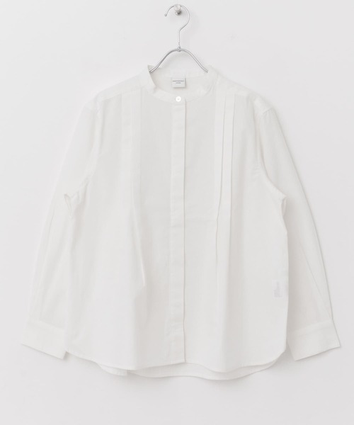 URBAN RESEARCH DOORS（アーバンリサーチドアーズ）の「コットンスタンドカラーシャツ（シャツ/ブラウス・レディース・オフホワイト/イエロー/ラベンダー・MEDIUM）」の21枚目の写真