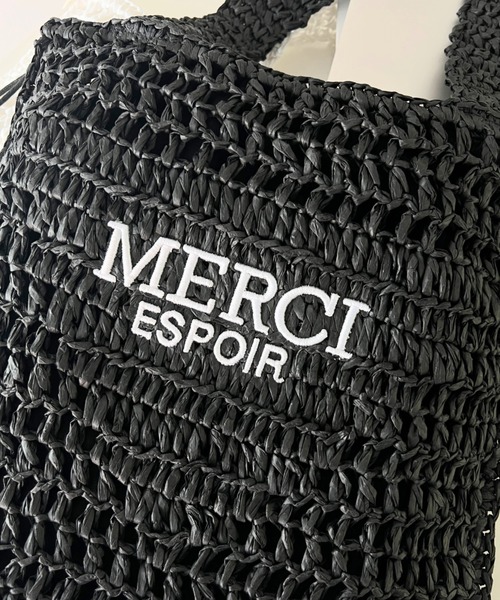 moment+（モーメントプラス）の「メッシュトートバッグ（トートバッグ・レディース・ブラック/オフホワイト・FREE）」の11枚目の写真