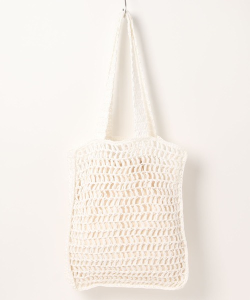 moment+（モーメントプラス）の「メッシュトートバッグ（トートバッグ・レディース・ブラック/オフホワイト・FREE）」の21枚目の写真