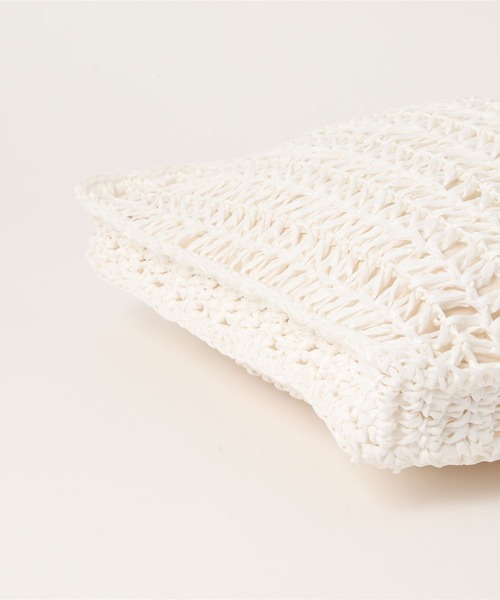 moment+（モーメントプラス）の「メッシュトートバッグ（トートバッグ・レディース・ブラック/オフホワイト・FREE）」の22枚目の写真