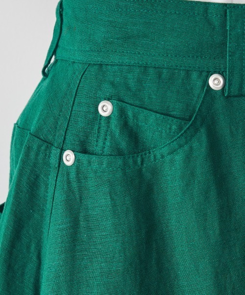 CHIC STYLE（シックスタイル）の「 レーヨン麻マキシスカート ＜大きいサイズ有＞シックスタイル（スカート・レディース・ネイビー/モカ/グリーン・4L/M/L/LL/3L/5L）」の19枚目の写真