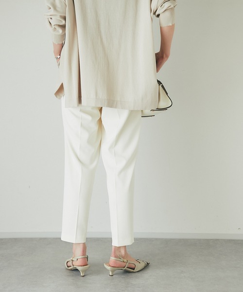 RIVE DROITE（リヴドロワ）の「裏地がなくても安心の生地感/ツイルドロストテーパードパンツ（その他パンツ・レディース・ネイビー/グリーン/オフホワイト・38/36）」の16枚目の写真