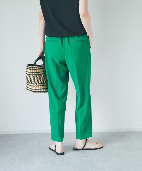 RIVE DROITE（リヴドロワ）の「裏地がなくても安心の生地感/ツイルドロストテーパードパンツ（その他パンツ・レディース・ネイビー/グリーン/オフホワイト・38/36）」の19枚目の写真