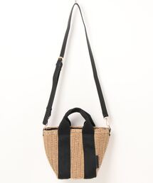 maison vert | 【ペーパー素材使用】2WAYかごバッグ(ショルダーバッグ)