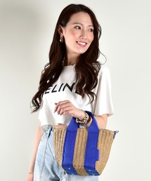 maison vert（メゾンヴェール）の「【ペーパー素材使用】2WAYかごバッグ（ショルダーバッグ）」