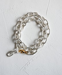 MUTURA | Brass シルバーチェーンブレスレット ネックレス(ブレスレット)