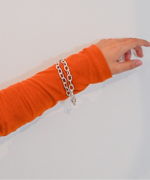 MUTURA（ムツラ）の「Brass シルバーチェーンブレスレット ネックレス（ブレスレット・レディース・シルバー・ONE SIZE）」の4枚目の写真