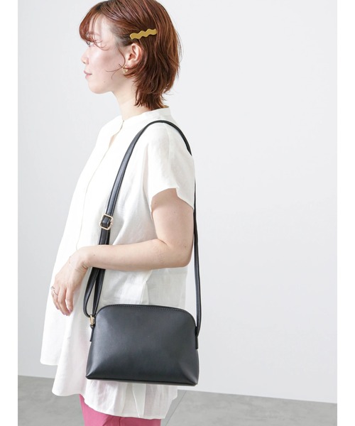 Lugnoncure（ルノンキュール）の「麻混フレンチスリーブブラウス（シャツ/ブラウス・レディース・オフホワイト/ブラック/グリーン・ﾌﾘ-）」の10枚目の写真