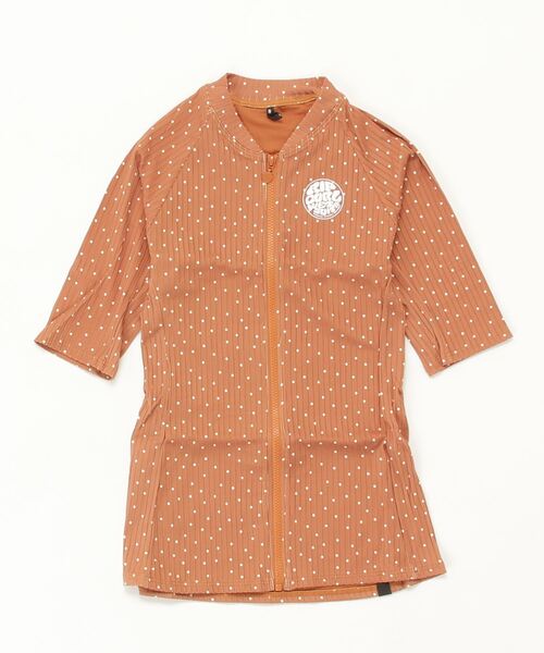 rip curl(リップカール)の「【RIPCURL(リップカール)】PREMIUM SURF ZIP THRU SS/水陸両用UPF 50レディース半袖ジップアップラッシュガード(水着)(ラッシュガード・レディース・ブラック/ブラウン・LARGE/MEDIUM/SMALL)」の10枚目の写真