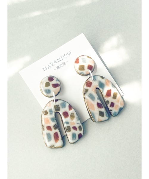 tone(トーン)の「【MAYANDOW】モザイク・アーチ ゴールド(ピアス)(MA)(ピアス(両耳用)・メンズ・その他1/その他2・FREE)」の6枚目の写真