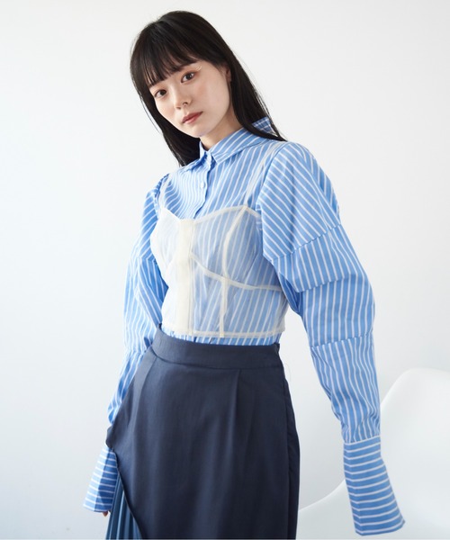 Y/lim（イリム）の「シアービスチェキャミ（キャミソール・レディース・オフホワイト・FREE）」の8枚目の写真