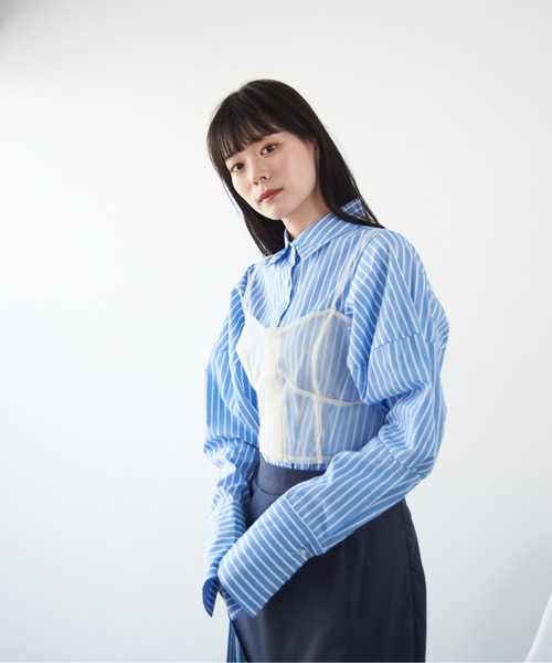 Y/lim（イリム）の「シアービスチェキャミ（キャミソール・レディース・オフホワイト・FREE）」の10枚目の写真